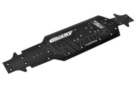 Team Corally Chassis LWB Swiss Made 7075 T6 3mm Hard Anodised Black Made In Italy / C-00180-678
