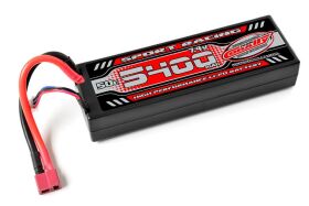 Team Corally Sport Racing 50C 5400Mah 2S 7,4V T-Plug Hard...