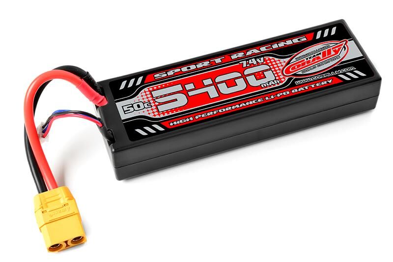 Team Corally Sport Racing 50C 5400Mah 2S 7,4V XT90 Hard Case / C-49125-X