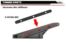 Team Corally Chassis Brace V2 Rear Composite 1 pc /...