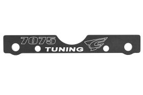 Team Corally Suspension Arm Mount FR Swiss Made 7075 T6 3mm Hard Anodised Black Made In Italy / C-00180-682