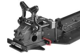 Team Corally Suspension Arm Mount FR Swiss Made 7075 T6 3mm Hard Anodised Black Made In Italy / C-00180-682