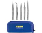 Krick Pinzettenset 5-fach sortiert Edelstahl Zipcase / 430432
