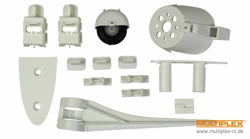 Multiplex Ersatzteil Kunststoffteilesatz Ersatzteil Rumpf+Ersatzteil Leitwerke LTS(wie im KIT / 1-01474