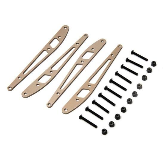 AXIAL Ersatzteil Lower Link Plate Rear (4) RBX1 / AXI334000