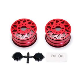 CEN American Force H01 CONTRA Wheel (Red, w/ blk cap) /...