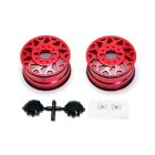 CEN American Force H01 CONTRA Wheel (Red, w/ blk cap) / CD0601