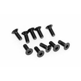 CEN M3x8mm Flat Head Hex Socket Screw (10pcs) / G36130