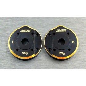 SAMIX SCX10-3 brass portal cover 55g only / SAMscx3-4012a