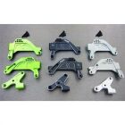 SAMIX SCX10-3 alum front shock plate black / SAMscx3-6023