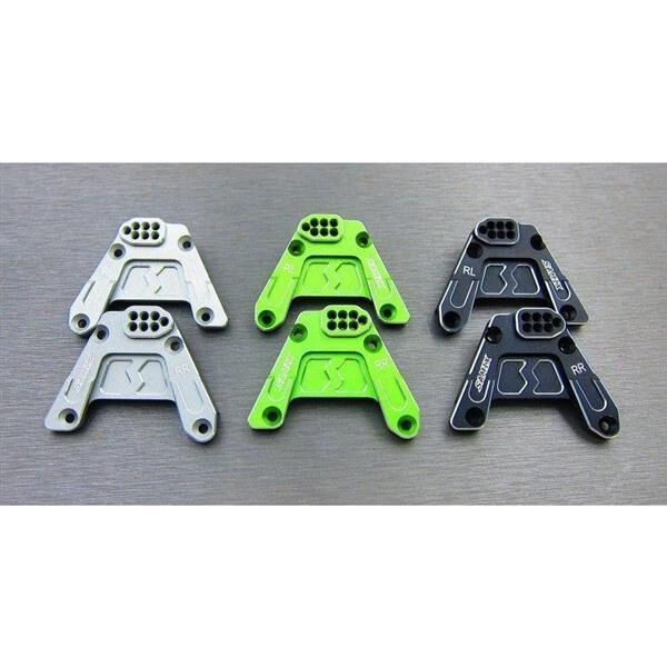 SAMIX SCX10-3 alum rear shock plate black / SAMscx3-6024
