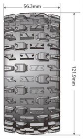 LOUISE ARRMA MFT ST-PIONEER Bead-Lock-Felge schwarz 1/2 Offset / LOUT3312SBM