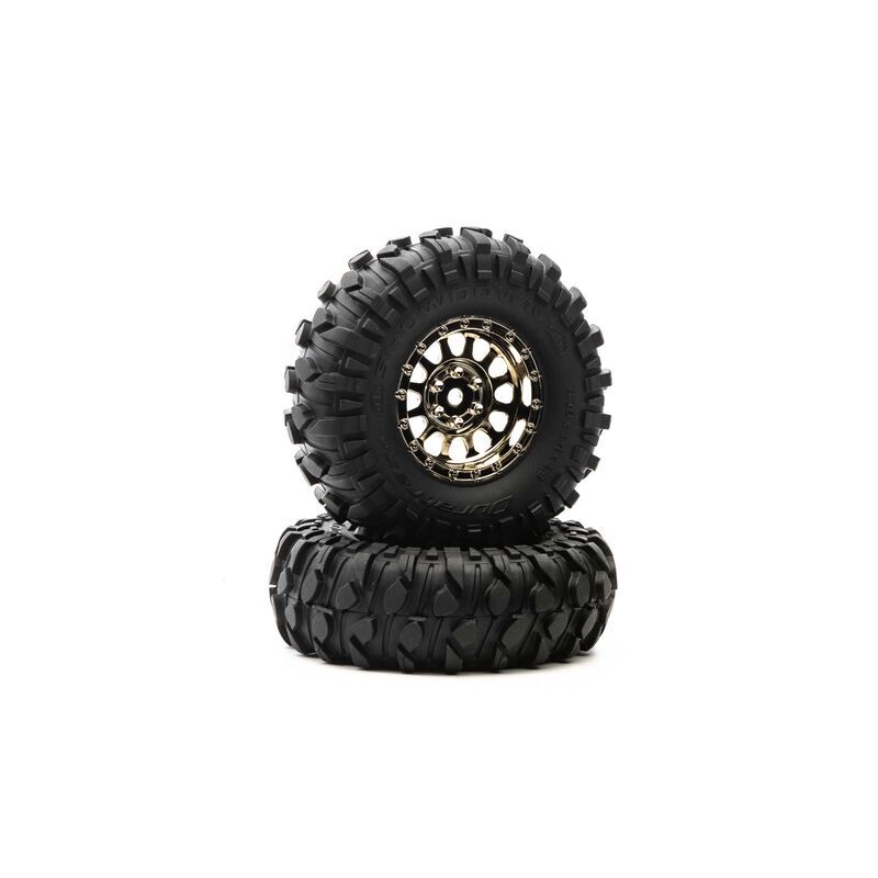 Duratrax Class 1 Showdown CR C3 Mounted 1.9" schwarz/Chr (2) / DTXC4075