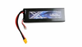AMEWI LiPo Akku 2S 7,4V 4000mAh 45C Hardcase, XT60 / 28934