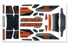 Team Corally Body Decal Sheet  Kronos XTR 1 pc / C-00180-380-2