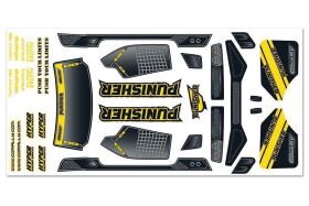 Team Corally Body Decal Sheet Punisher XP 1 pc /...