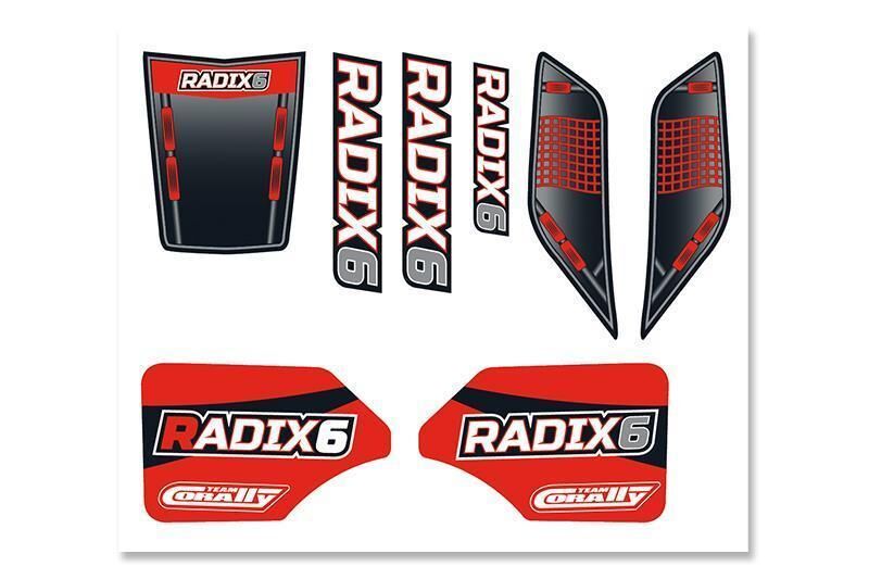 Team Corally Body Decal Sheet  Radix 6S 1 pc / C-00185-377-1
