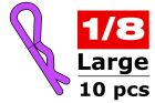 Team Corally Karosserieklammern 45° gebogen Gross Violet 10 St / C-35123