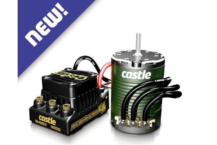 Castle Sidewinder SW4, 12.6V, 2A BEC, WP Sensorless ESC W/1415-2400 Sensored motor / CC-010-0164-07