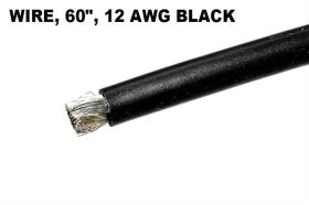 Castle WIRE, 60", 12 AWG BLACK / CC-011-0143-00