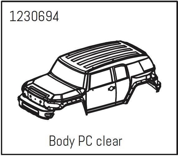 ABSIMA Karosserie PC unlackiert - Khamba / 1230694