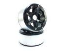 Metsafil Beadlock Crawler Wheels SIXSTAR schwarz/schwarz 1.9 (2 St.) ohne Radnabe / MT5010BB