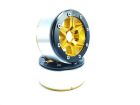 Metsafil Beadlock Crawler Wheels SIXSTAR gold/schwarz 1.9 (2 St.) ohne Radnabe / MT5010GOB