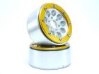 Metsafil Beadlock Crawler Wheels GUN silber/gold 1.9 (2 St.) ohne Radnabe / MT5020SGO
