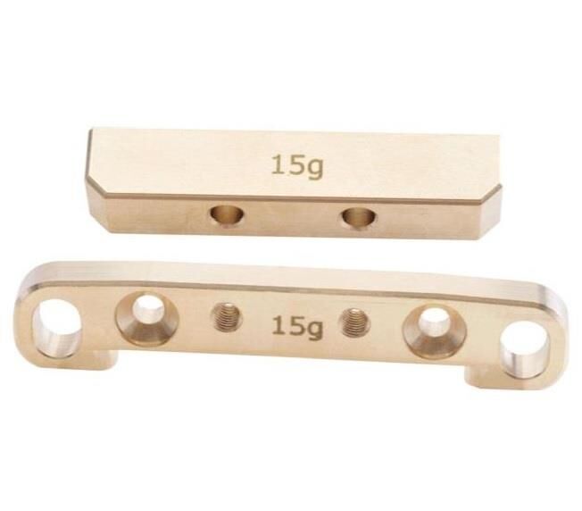 Team C Querlenkerhalter Vorderachse vorne/hinten mit 15g+10g Gewicht TM2V2/TM4 / TU0454