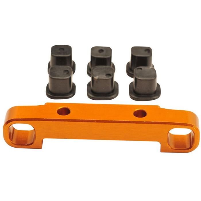 Team C Aluminium Querlenkerhalter hinten inkl. Inserts TC02CEVO / TU0269