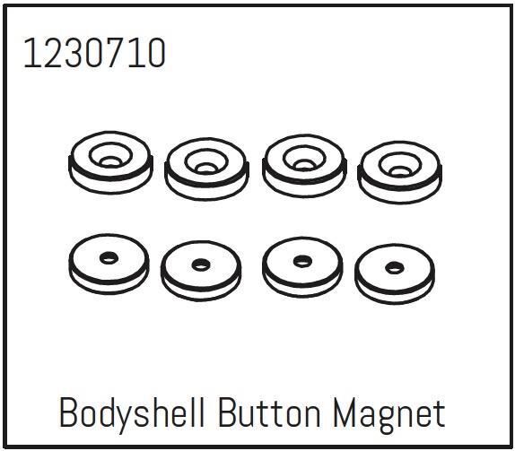 ABSIMA Karosserie-Knopfmagnet (4 St.) - Khamba / 1230710