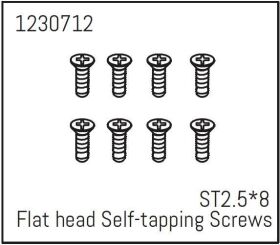ABSIMA Flachkopfschrauben selbstschneidend ST2,5*8 (8...