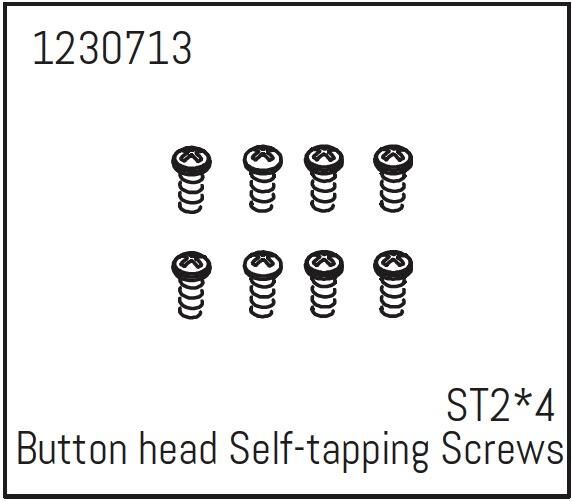 ABSIMA Rundkopfschrauben selbstschneidend ST2*4 (8 St.) - Khamba / 1230713