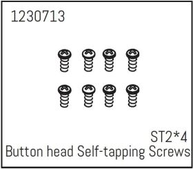 ABSIMA Rundkopfschrauben selbstschneidend ST2*4 (8 St.) -...