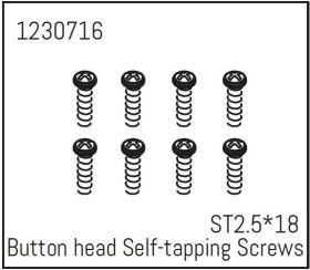 ABSIMA Rundkopfschrauben selbstschneidend ST2.5*18 (8...
