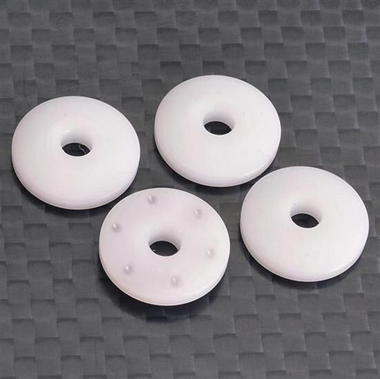 Team C 12mm "Big Bore" Dämpferkolbenplatten (4 St.) 1:10 Onroad / TU0464