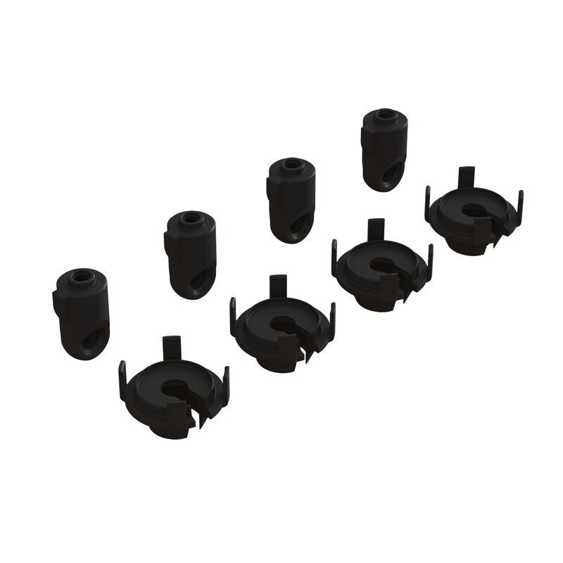 ARRMA Ersatzteil Shock Rod End & Spring Perch Set (4 Shocks) / ARA330740