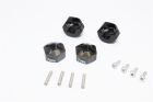 GPM Axial Exo,Scx10,Wraith, Scx10 Honcho Hex-Adapter 12x7mm schwarz (4 Stk.) / GPMAX010/12X7MMBK