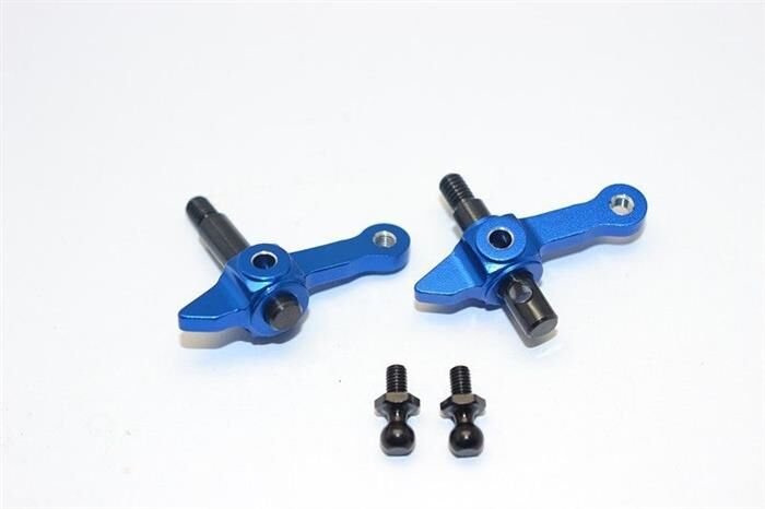 GPM Tamiya DT03 Aluminium Lenkhebel vorne blau / GPMDT3021B