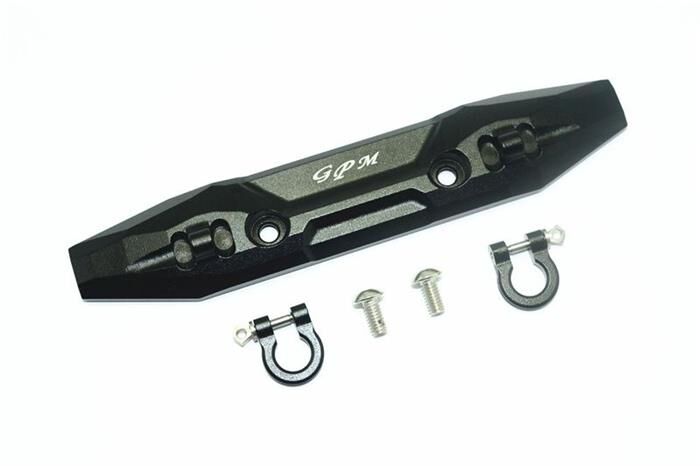 GPM TRAXXAS 1/10 E-Revo Aluminium Bumper vorn mit D-Ringen schwarz / GPMER2330FBK