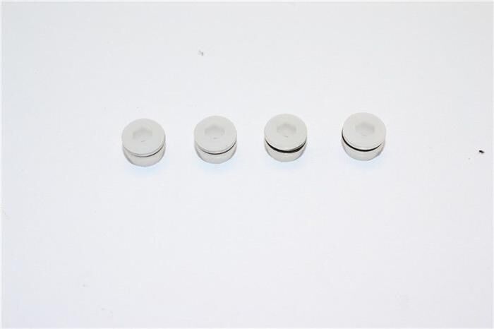 GPM TRAXXAS 1/16 E-Revo Delrin Pivotball Muttern weiß (4 Stk.) / GPMERV021/D.COW