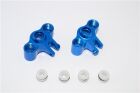 GPM TRAXXAS 1/16 E-Revo Aluminium Achsschenkel eloxiert v/h blau / GPMERV021B