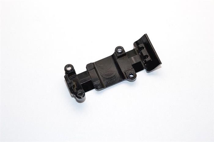 GPM TRAXXAS 1/16 E-Revo Aluminium Unterbodenplatte eloxiert hinten schwarz / GPMERV331RBK