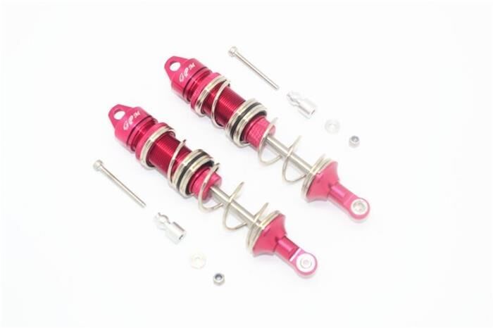 GPM ARRMA Kraton, Typhon (h), Senton (h), Outcast, Notorious. 6s Aluminium Dämpfer 115mm vorn m. Doppelfedern rot / GPMMAK115FAARS