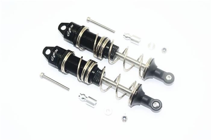 GPM ARRMA Kraton, Typhon (h), Senton (h), Outcast, Notorious. 6s Aluminium Dämpfer 115mm vorn m. Doppelfedern schwarz / GPMMAK115FABKSBEB