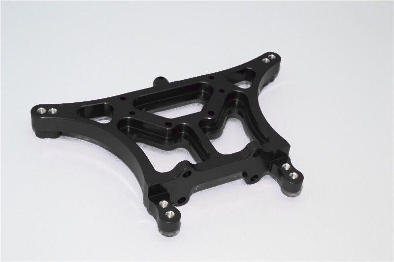 GPM TRAXXAS 1/10 Rustler, Bandit Aluminium Dämpfersteher hinten eloxiert schwarz / GPMRUS030BK