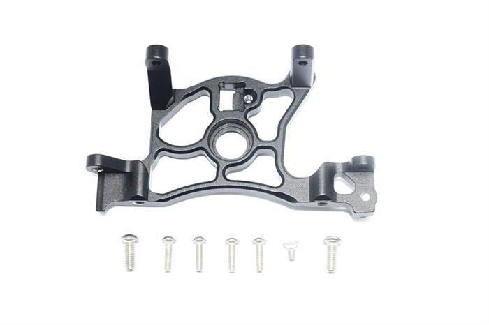 GPM TRAXXAS Rustler 4x4 Aluminium Motorhalter schwarz / GPMRUS4036BK
