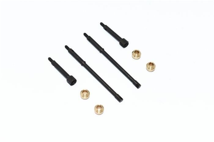 GPM Axial SCX24 Stahl Antriebsachsen vorn & Antriebswellen hinten gehärtet / GPMSCX2437FRS+5BK