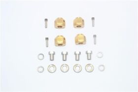 GPM TRAXXAS TRX-4 & 6 Messing Hex Adapter 9mm (4...