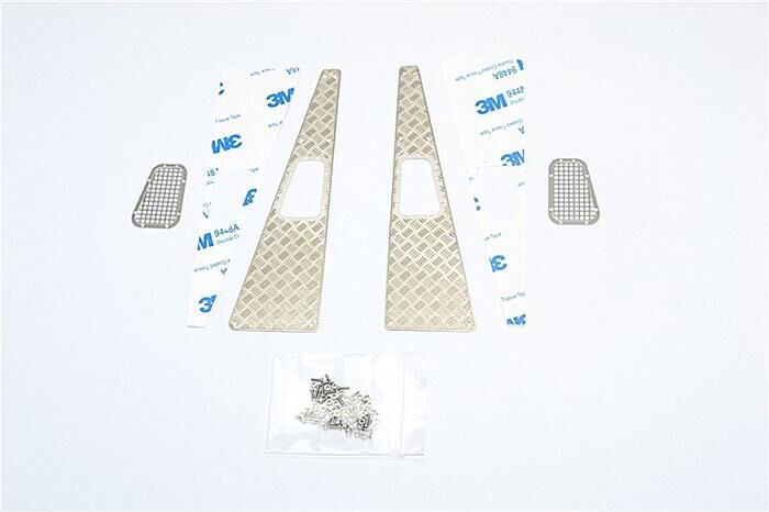 GPM TRAXXAS TRX-4 Defender Edelstahl Schutzblech mit Lufteinlass für Radkasten vorn / GPMTRX4ZSP13OC